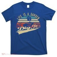 Life Is A Garden Dig It Funny Retro Vintage Farmer Gift T-Shirt thumb 0