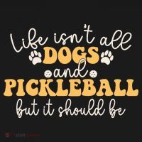 Life IsnT All Dogs And Pickleball Player Pickleball Dog Women's Tank Top thumb 5