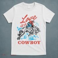 Love Is A Cowboy Funny Cowboy T-Shirt thumb 5