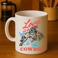 Love Is A Cowboy Funny Cowboy Coffee Mug thumb 4