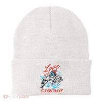Love Is A Cowboy Funny Cowboy Beanie thumb 0