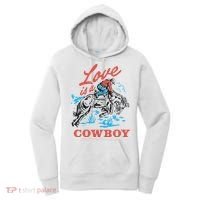 Love Is A Cowboy Funny Cowboy Women's Hoodie thumb 0