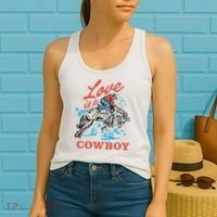 Love Is A Cowboy Funny Cowboy Women's Tank Top thumb 2