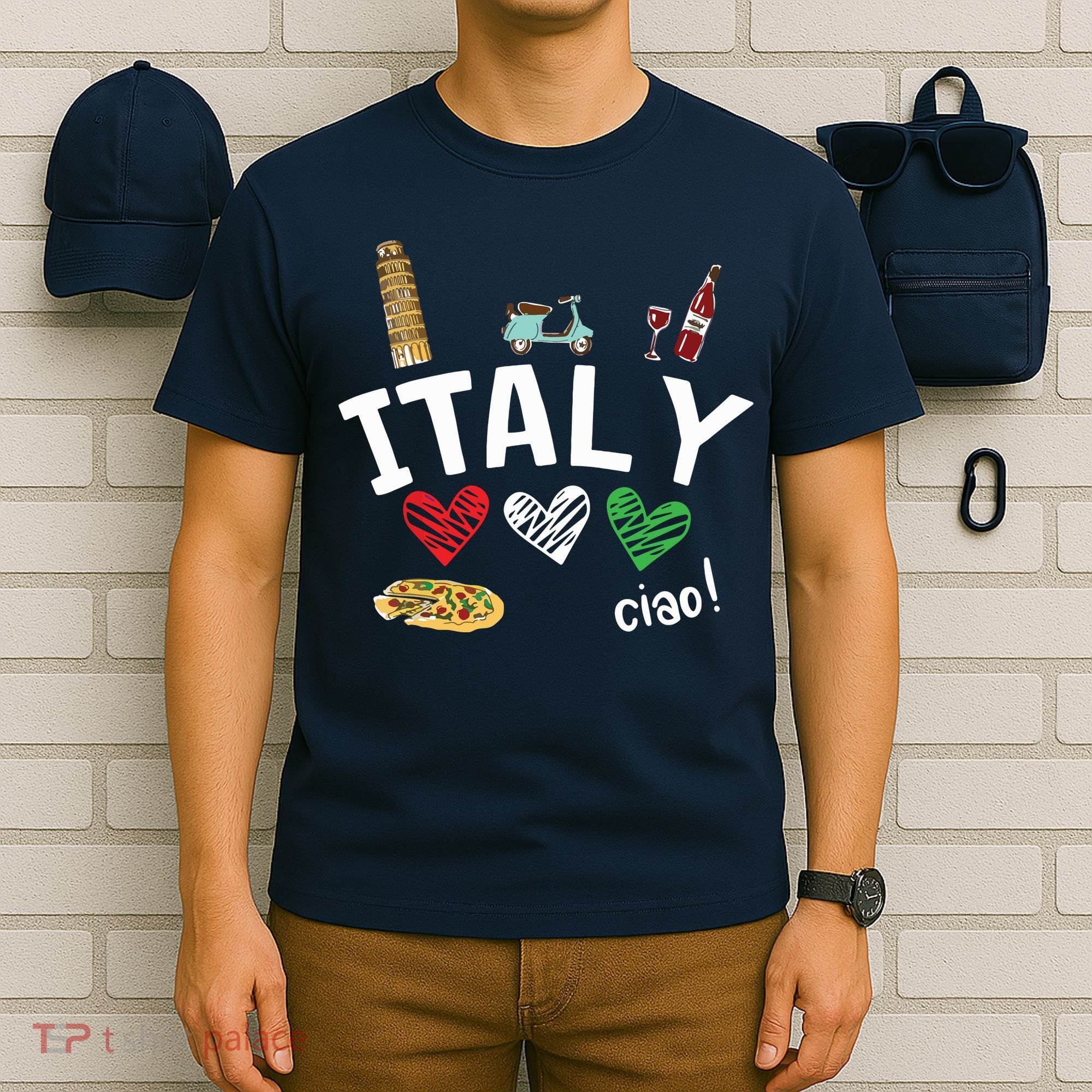 Love Italy And Everything Italian Culture Gift T-Shirt