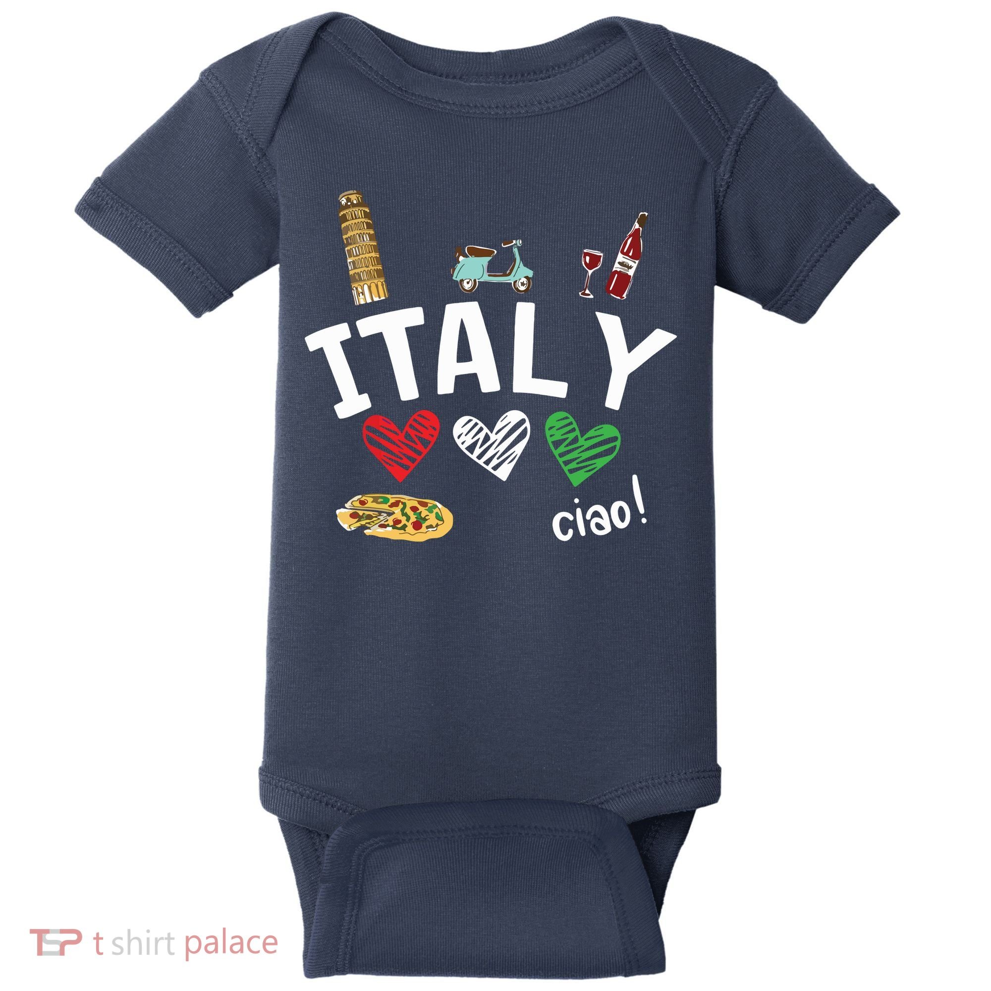 Love Italy And Everything Italian Culture Gift Baby Bodysuit