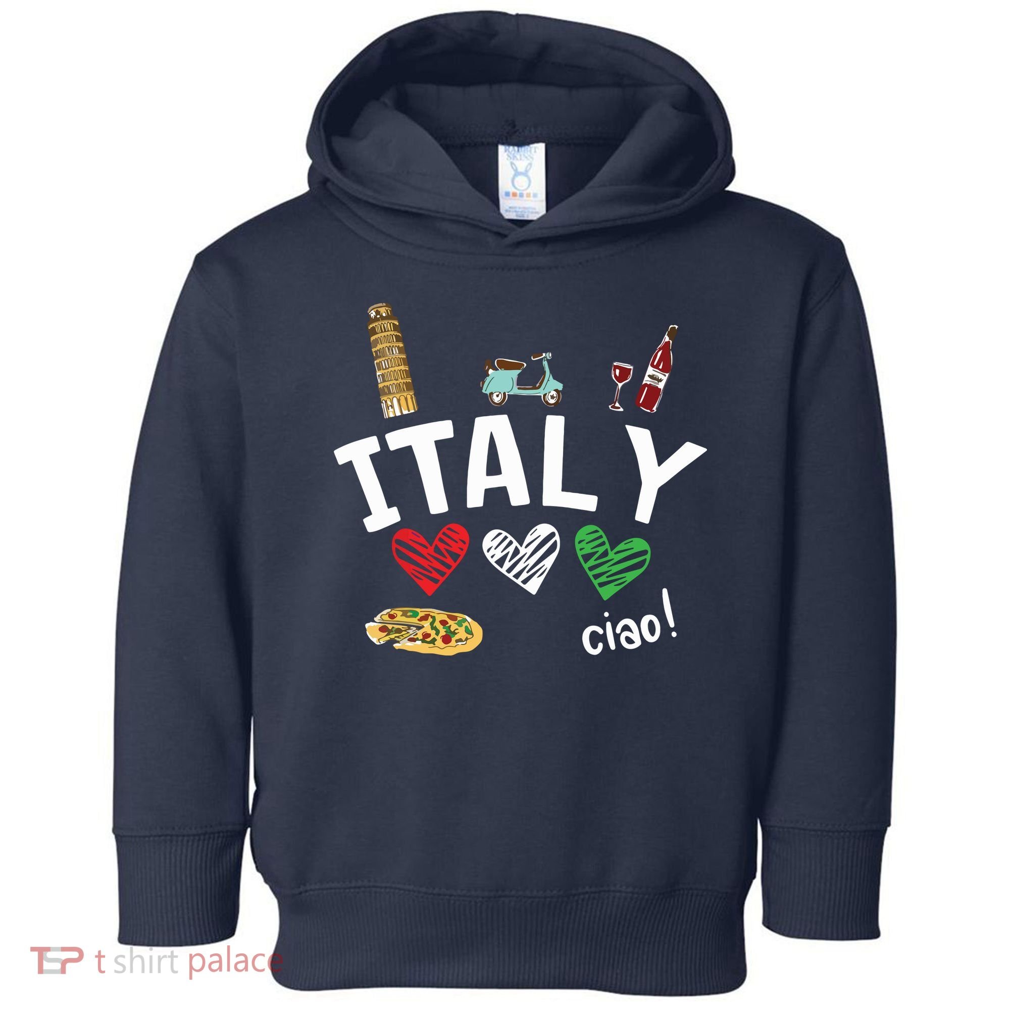 Love Italy And Everything Italian Culture Gift Toddler Hoodie