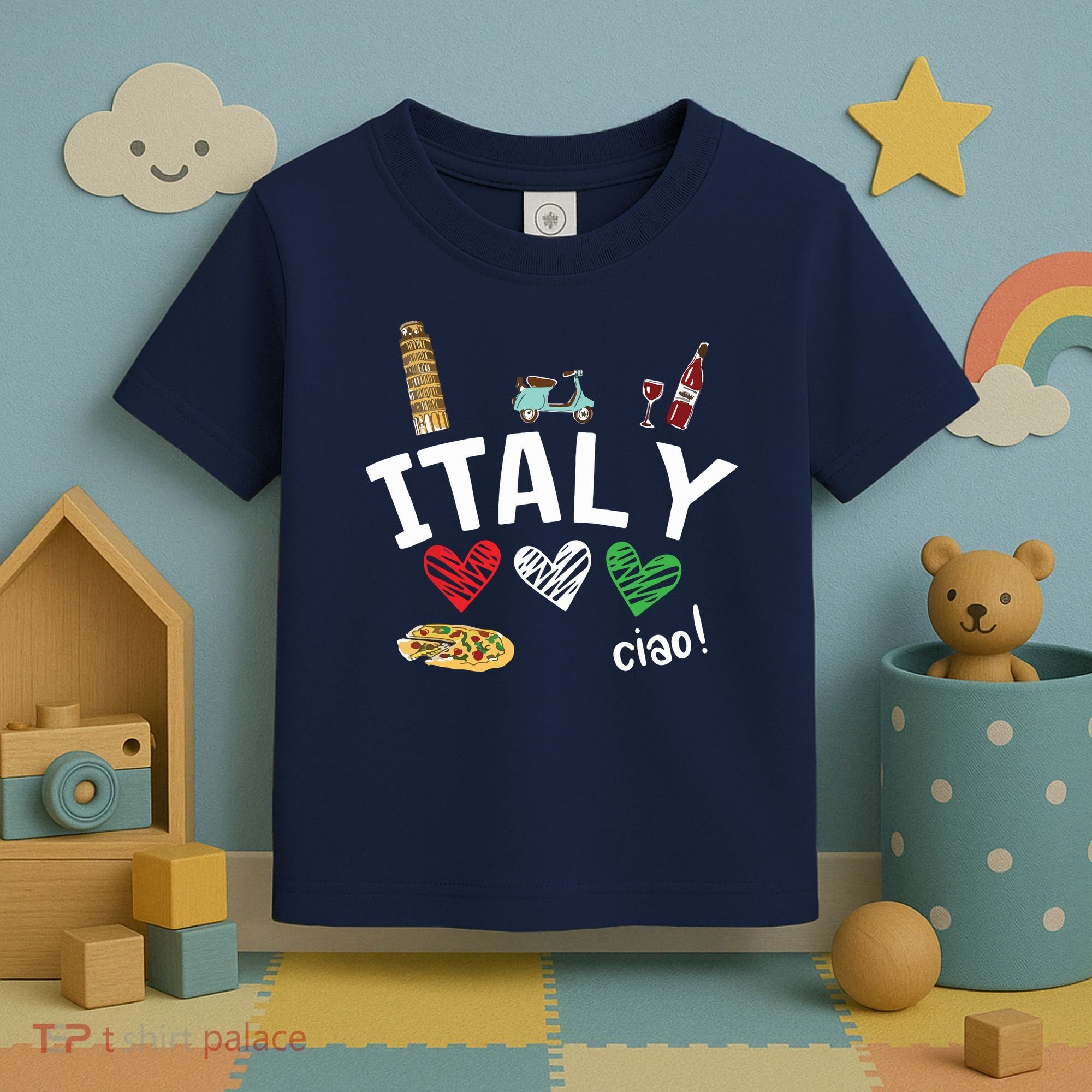 Love Italy And Everything Italian Culture Gift Toddler T-Shirt