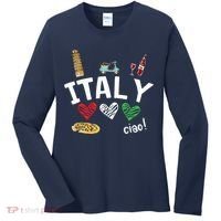 Love Italy And Everything Italian Culture Gift Women's Long Sleeve Shirt thumb 0