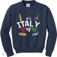 Love Italy And Everything Italian Culture Gift Kids Sweatshirt thumb 0