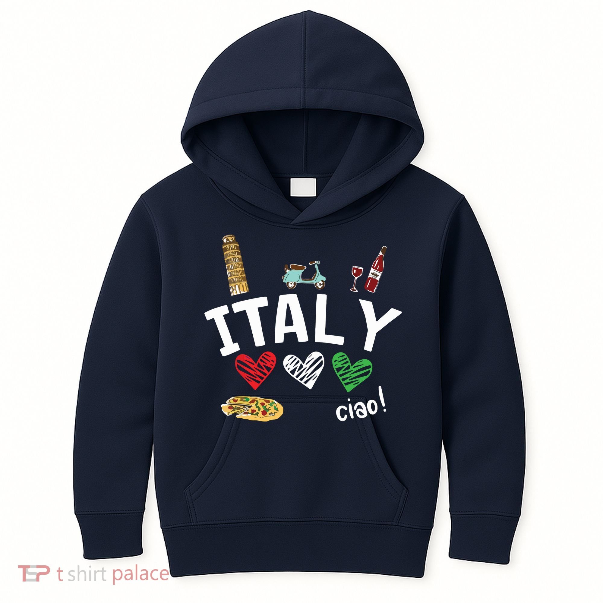 Love Italy And Everything Italian Culture Gift Kids Hoodie