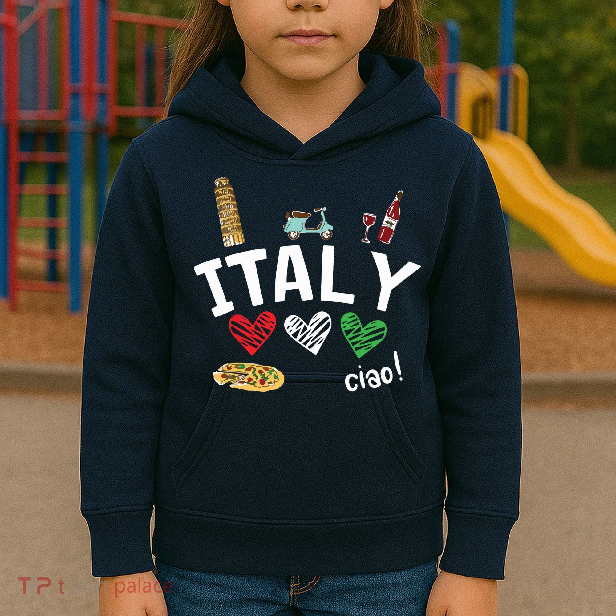 Love Italy And Everything Italian Culture Gift Kids Hoodie