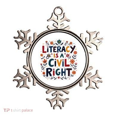 Literacy Is A Civil Right Reading Teacher Design Ornament