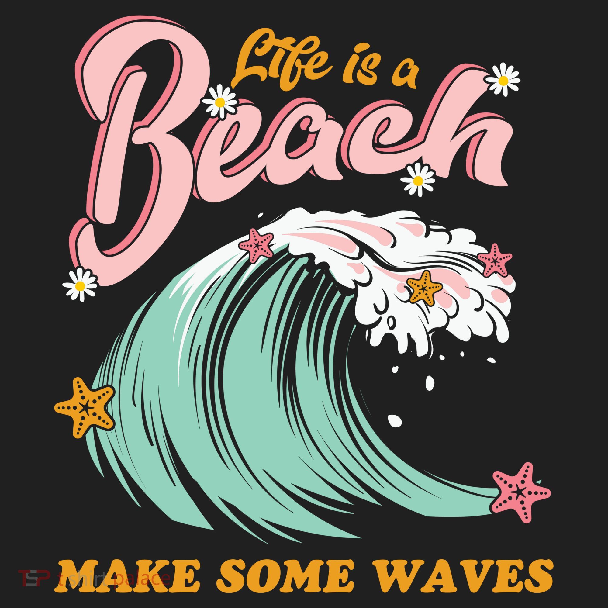 Life Is A Beach Make Some Waves Women's Sweatshirt