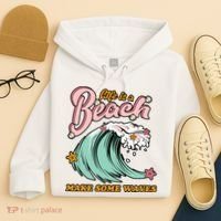 Life Is A Beach Make Some Waves Hoodie thumb 4