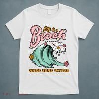 Life Is A Beach Make Some Waves T-Shirt thumb 5