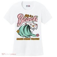 Life Is A Beach Make Some Waves Women's Cooling Performance Crew T-Shirt thumb 0