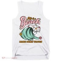 Life Is A Beach Make Some Waves Tank Top thumb 0