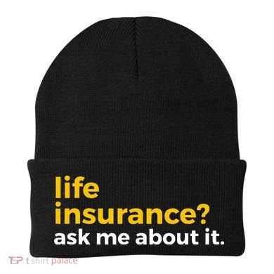 Life Insurance Ask Me About It Novelty Beanie