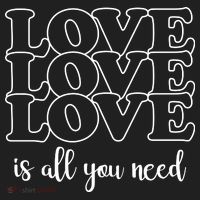 Love Is All You Need Golf Towel thumb 3