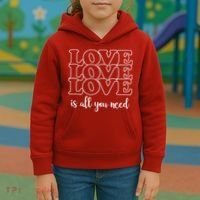 Love Is All You Need Kids Hoodie thumb 3