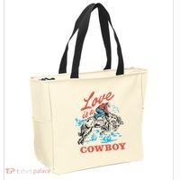 Love Is A Cowboy Funny Cowboy Tote Bag thumb 2