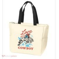 Love Is A Cowboy Funny Cowboy Tote Bag thumb 3