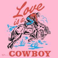 Love Is A Cowboy Funny Cowboy Coaster thumb 2