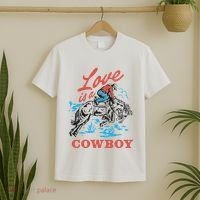 Love Is A Cowboy Funny Cowboy T-Shirt thumb 2