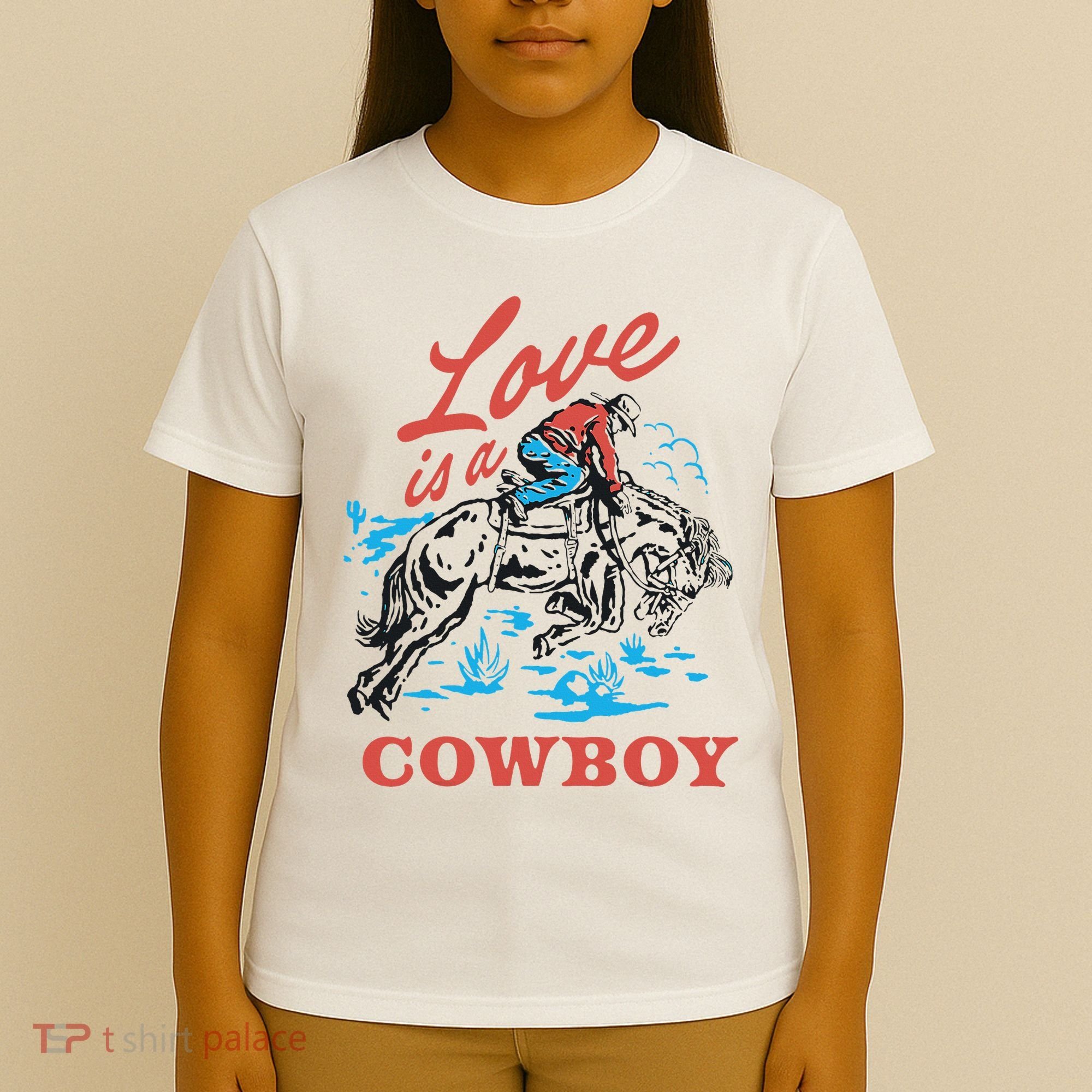 Love Is A Cowboy Funny Cowboy T-Shirt