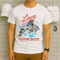 Love Is A Cowboy Funny Cowboy T-Shirt thumb 6