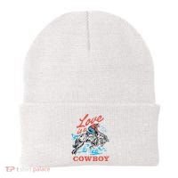 Love Is A Cowboy Funny Cowboy Beanie thumb 0