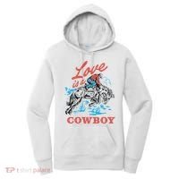 Love Is A Cowboy Funny Cowboy Women's Hoodie thumb 0