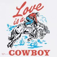 Love Is A Cowboy Funny Cowboy Women's Hoodie thumb 2