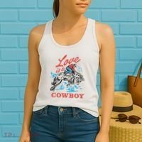 Love Is A Cowboy Funny Cowboy Women's Tank Top thumb 2