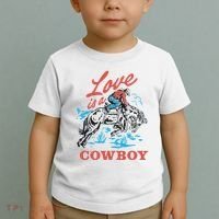 Love Is A Cowboy Funny Cowboy Toddler T-Shirt thumb 2