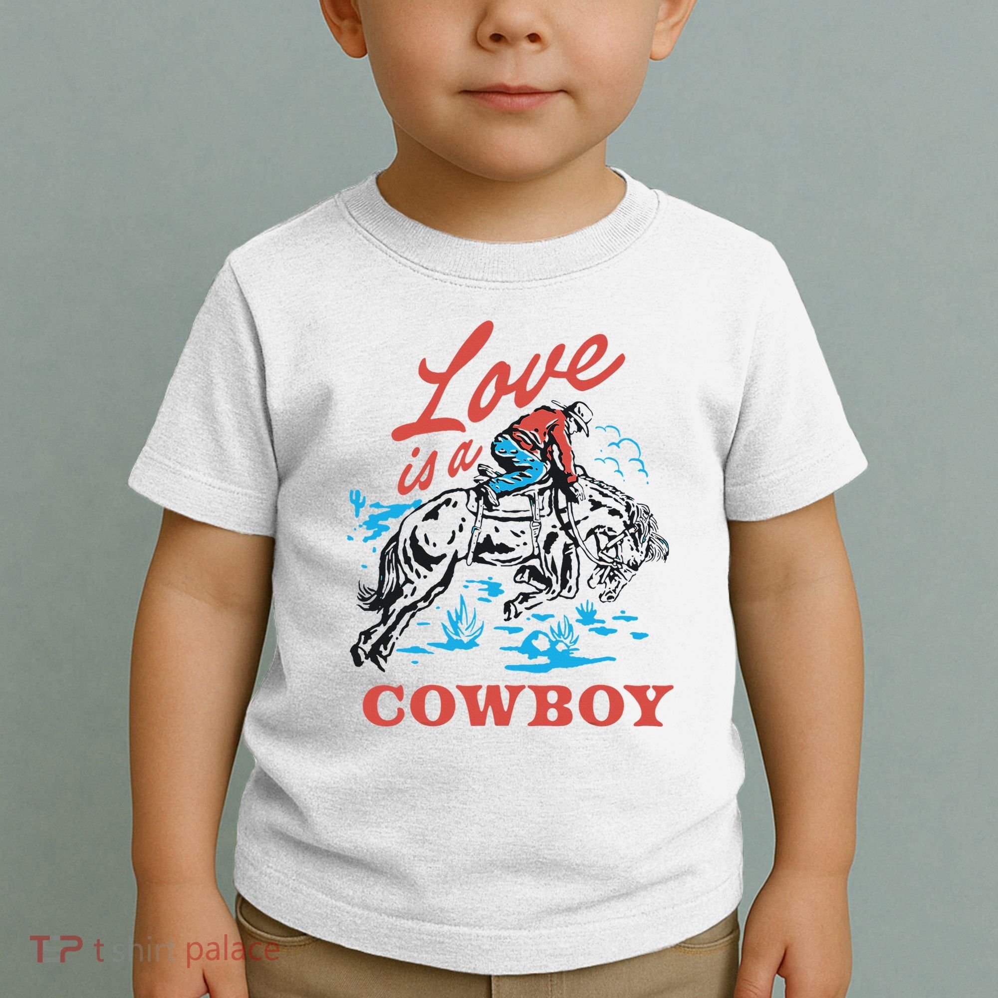 Love Is A Cowboy Funny Cowboy Toddler T-Shirt