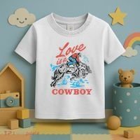 Love Is A Cowboy Funny Cowboy Toddler T-Shirt thumb 3