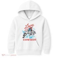 Love Is A Cowboy Funny Cowboy Kids Hoodie thumb 0