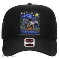 Livin In A Van Down By The River Starry Night Van Gogh Tee Hat thumb 0