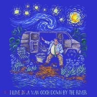 Livin In A Van Down By The River Starry Night Van Gogh Tee Mousepad thumb 1