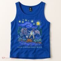Livin In A Van Down By The River Starry Night Van Gogh Tee Tank Top thumb 2