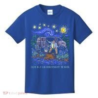 Livin In A Van Down By The River Starry Night Van Gogh Tee Kids T-Shirt thumb 0