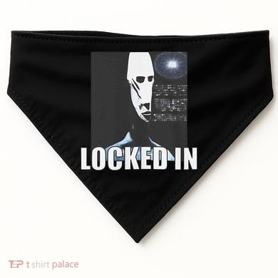 Locked In Alien Funny Extraterrestrial Alien Meme USA-Made Doggie Bandana