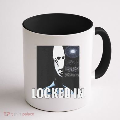 Locked In Alien Funny Extraterrestrial Alien Meme Coffee Mug back