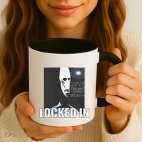 Locked In Alien Funny Extraterrestrial Alien Meme Coffee Mug thumb 3