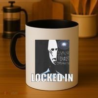Locked In Alien Funny Extraterrestrial Alien Meme Coffee Mug thumb 4