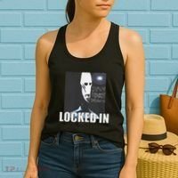 Locked In Alien Funny Extraterrestrial Alien Meme Women's Tank Top thumb 2