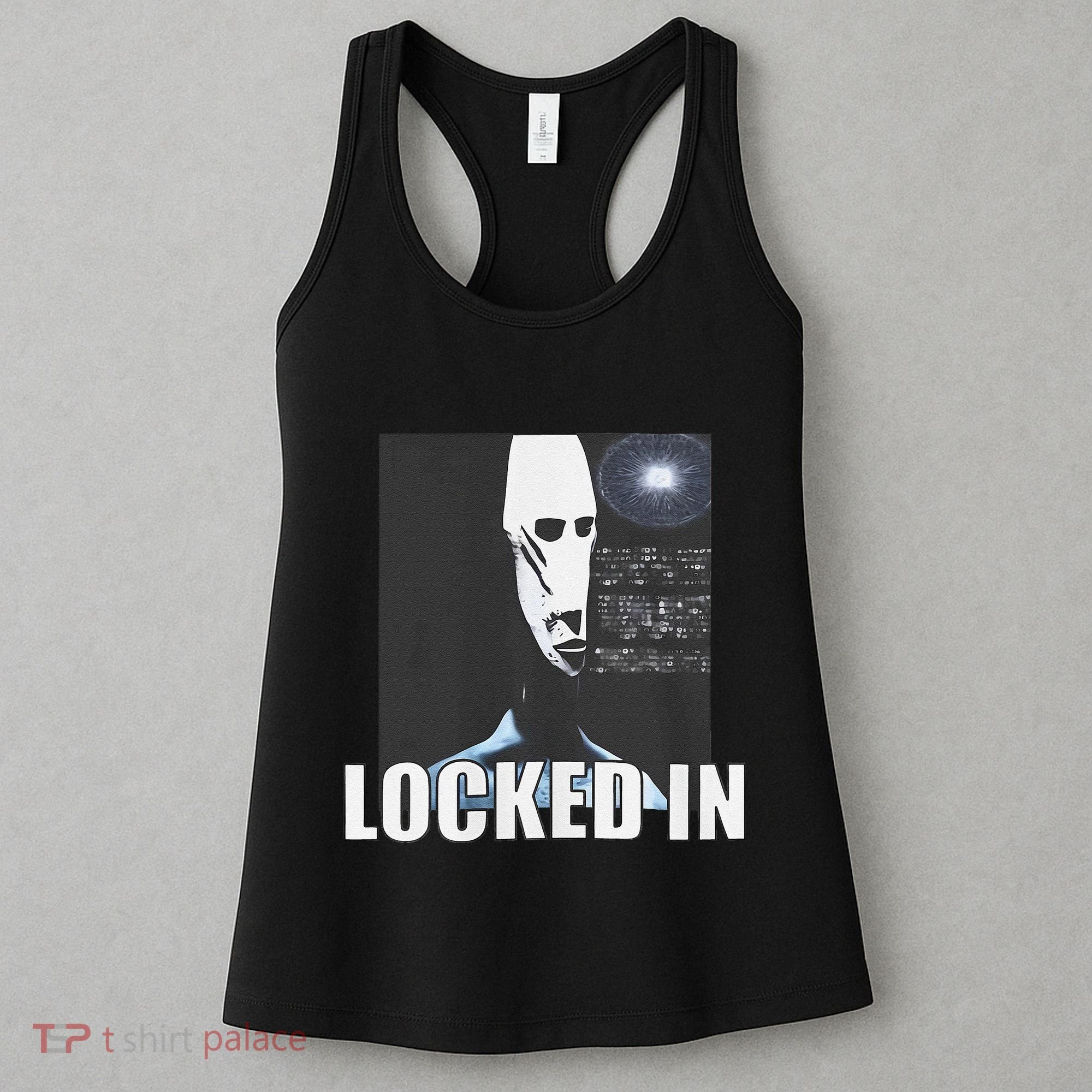 Locked In Alien Funny Extraterrestrial Alien Meme Women's Tank Top