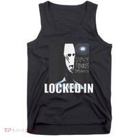 Locked In Alien Funny Extraterrestrial Alien Meme Tank Top thumb 0