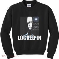 Locked In Alien Funny Extraterrestrial Alien Meme Kids Sweatshirt thumb 0